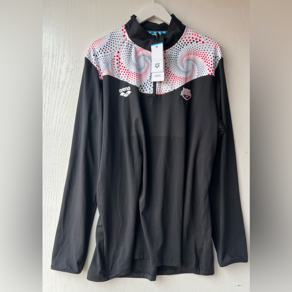 Arena Men's Authentic USA Swimming National Team 1/4 Zip Up Jacket 3XL NWT